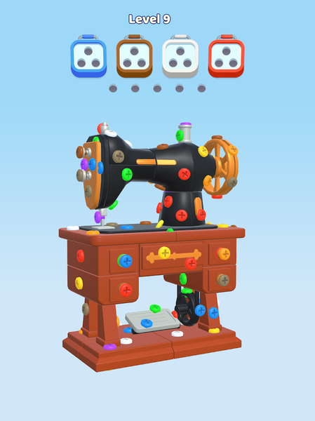 Screw Out ۳D: Nut Sort Jam - عکس بازی موبایلی اندروید