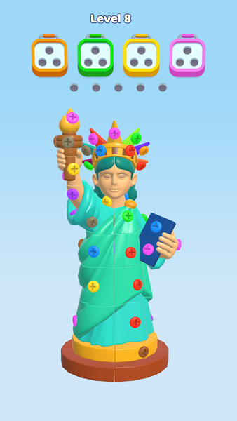 Screw Out ۳D: Nut Sort Jam - عکس بازی موبایلی اندروید