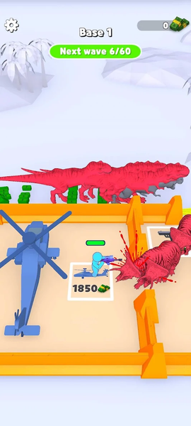 Dino Defense - Gameplay image of android game