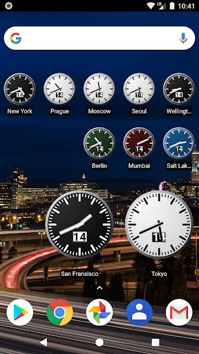 World Clock Widget - عکس برنامه موبایلی اندروید