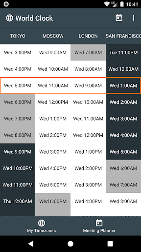 World Clock Widget - Image screenshot of android app