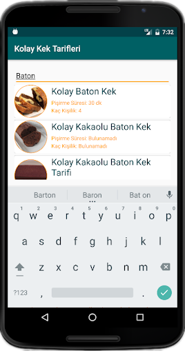 İnternetsiz Kek Tarifleri - Image screenshot of android app