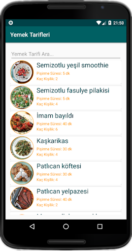 İnternetsiz Yemek Tarifleri (Yüzlerce Resimli) - Image screenshot of android app