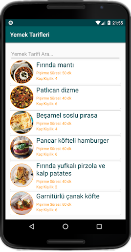 İnternetsiz Yemek Tarifleri (Yüzlerce Resimli) - Image screenshot of android app