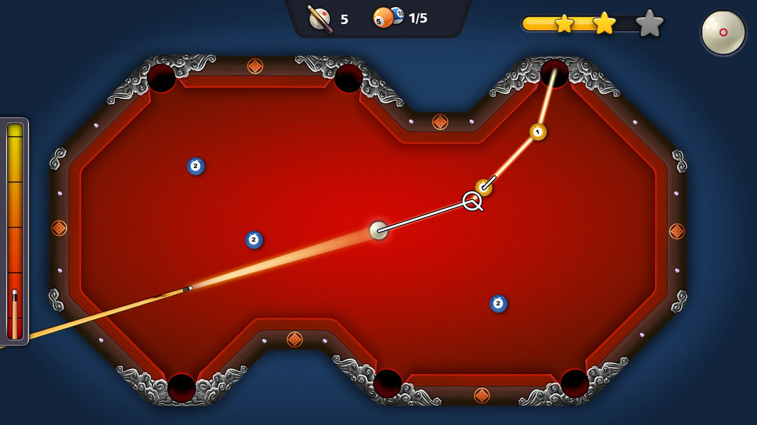 Pool Trickshots Billiard - Gameplay image of android game