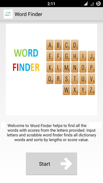 Word Finder Scrabble Solver - عکس بازی موبایلی اندروید