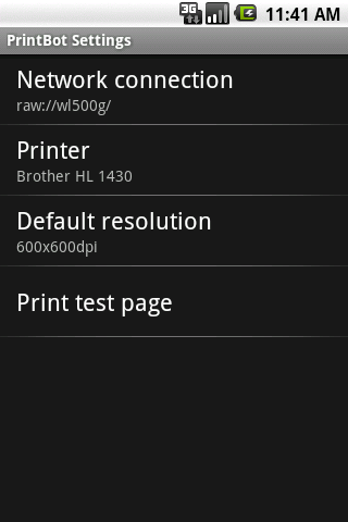PrintBot - Image screenshot of android app