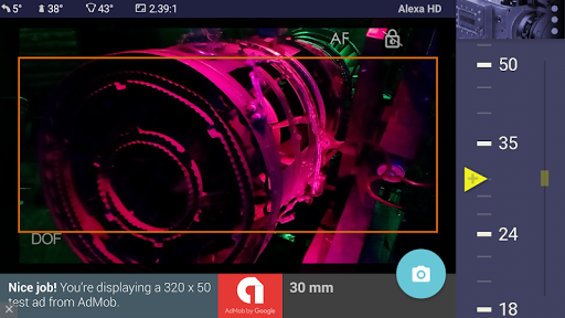 Magic ARRI ViewFinder - Image screenshot of android app