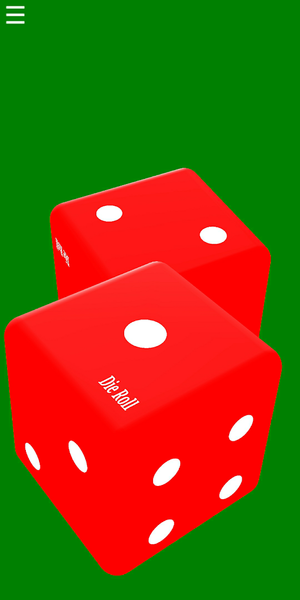 Die Roll animated dice roller - عکس برنامه موبایلی اندروید