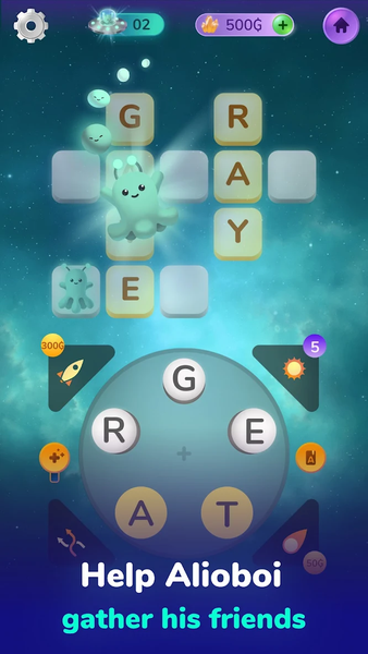 Wordly Crossword Puzzle Game - Gameplay image of android game