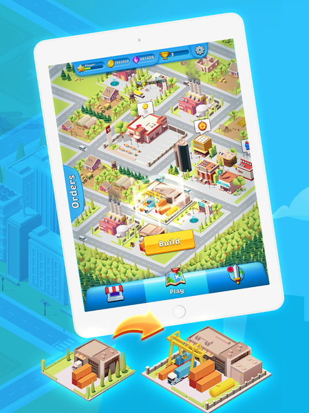 Merge Delivery - Build A City - عکس بازی موبایلی اندروید