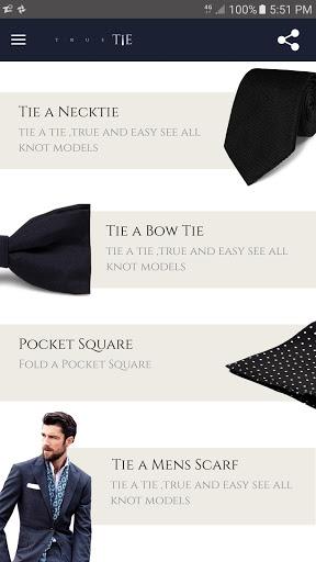 How To Tie A Tie Knot - True T - Image screenshot of android app