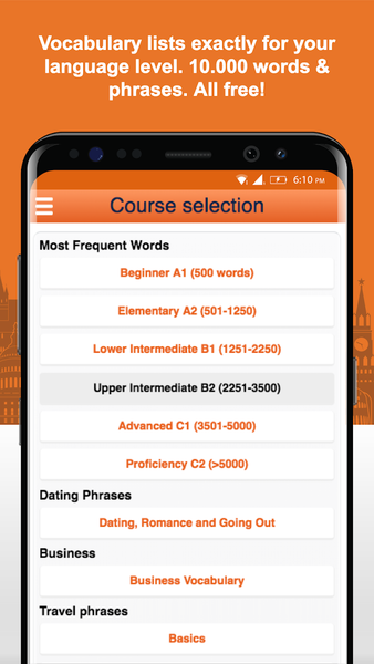 Learn Czech Vocabulary Free - Image screenshot of android app