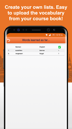 Learn German Vocabulary Free - Image screenshot of android app