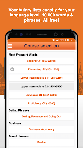 Learn French Vocabulary - عکس برنامه موبایلی اندروید