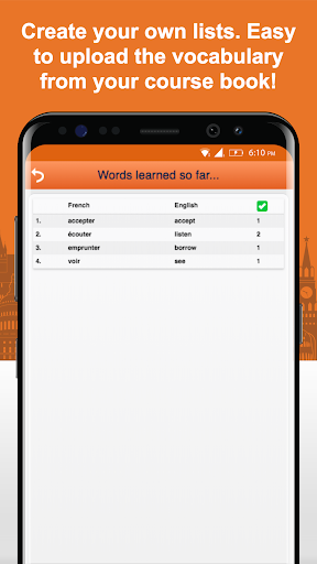 Learn French Vocabulary - عکس برنامه موبایلی اندروید