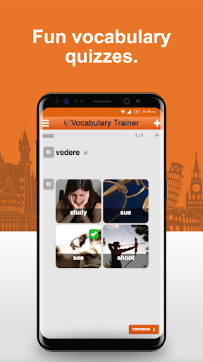 Learn Italian Words Free - عکس برنامه موبایلی اندروید