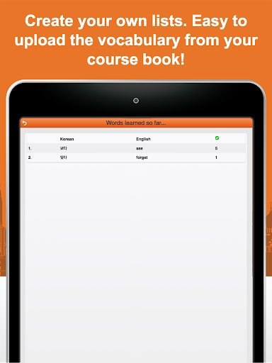 Learn Korean Vocabulary Free - Image screenshot of android app