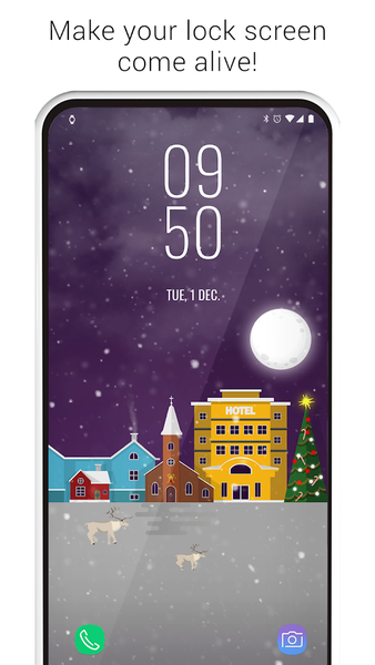Christmas live wallpapers - Image screenshot of android app