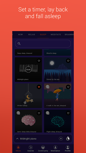 Sleep sounds: Relax & Sleep - Image screenshot of android app