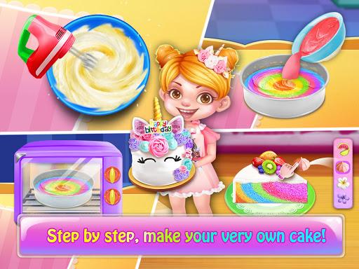 Unicorn Cake Cooking Games - Gameplay image of android game