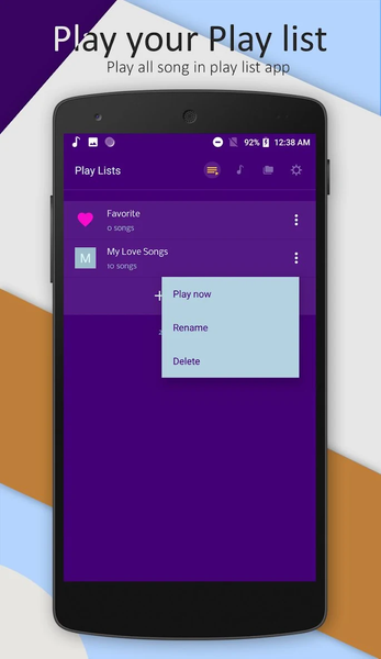 Offline music player - عکس برنامه موبایلی اندروید
