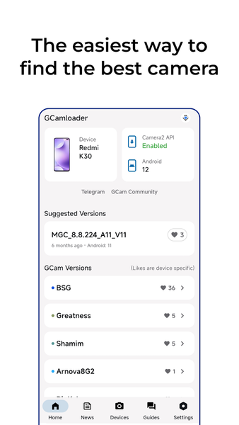 Gcamloader: Gcam & Gcamator - عکس برنامه موبایلی اندروید
