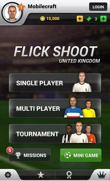 Flick Shoot UK - Gameplay image of android game