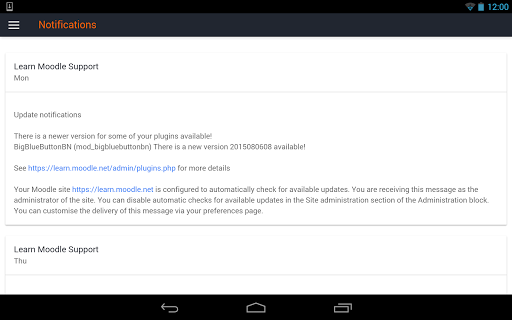 Learn Moodle - عکس برنامه موبایلی اندروید