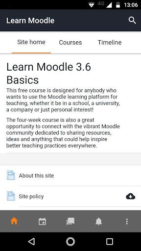 Learn Moodle - عکس برنامه موبایلی اندروید
