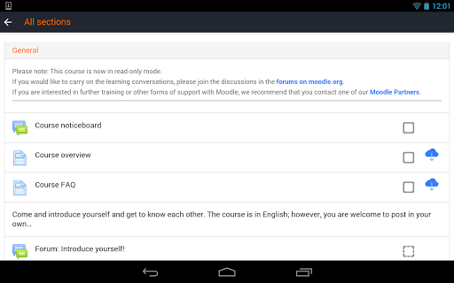 Learn Moodle - عکس برنامه موبایلی اندروید
