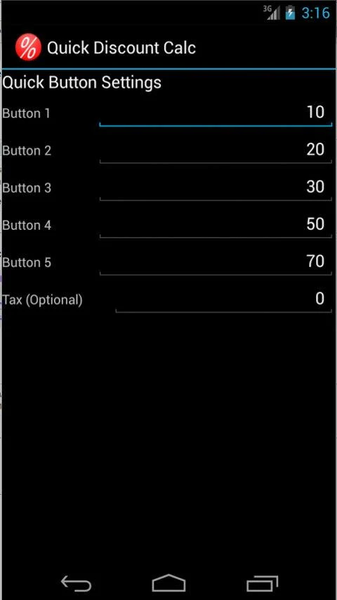 Discount Calculator - عکس برنامه موبایلی اندروید