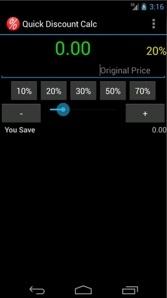 Discount Calculator - عکس برنامه موبایلی اندروید
