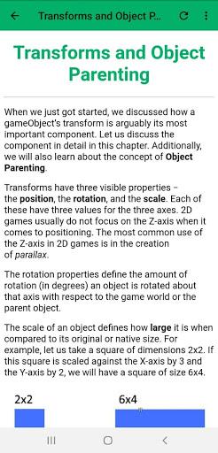 Learn Unity - Image screenshot of android app