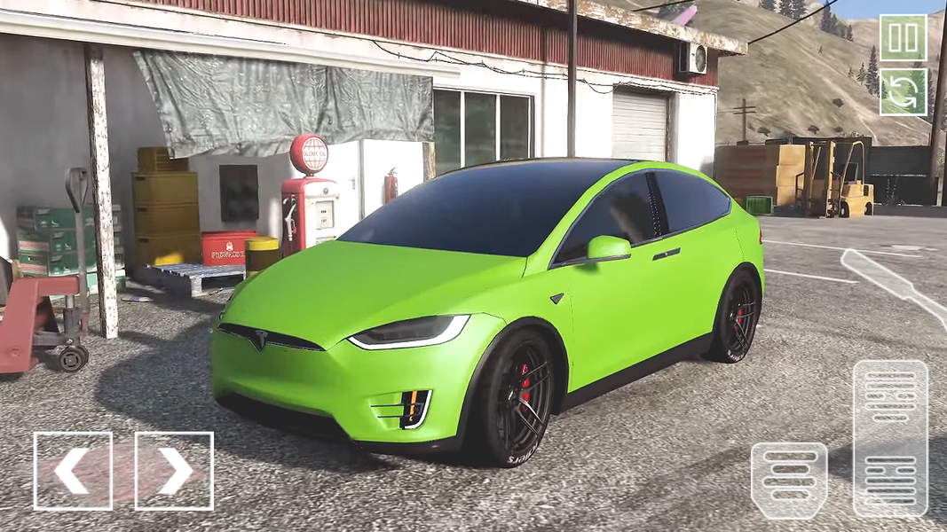 Racing Tesla Model X Simulator - Gameplay image of android game