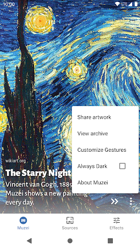 Muzei Live Wallpaper - Image screenshot of android app