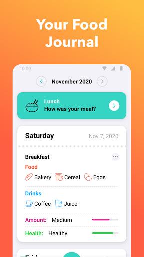 Nutrilio: Food Tracker & Water - Image screenshot of android app