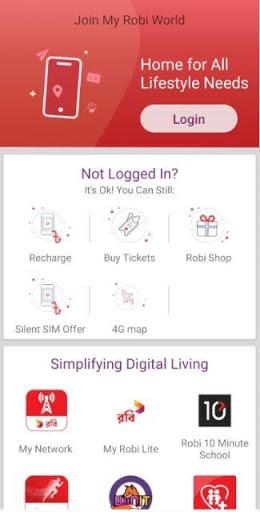 My Robi - Offers, Usage, More - Image screenshot of android app