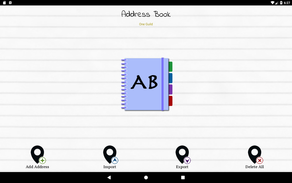 Smart Map Address Book & VCF - Image screenshot of android app