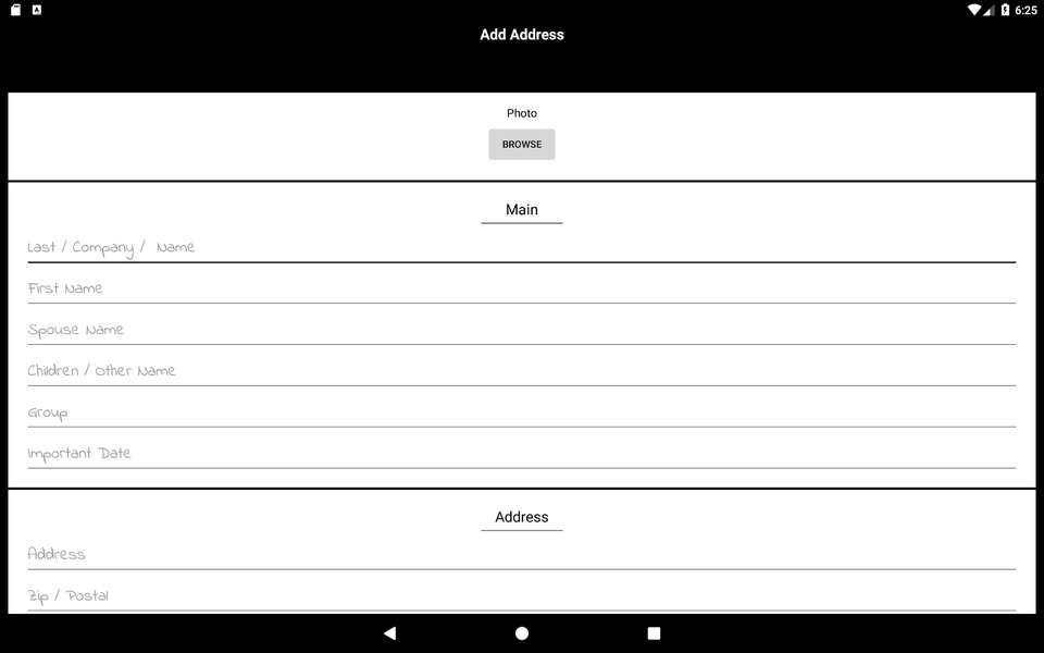 Smart Map Address Book & VCF - Image screenshot of android app