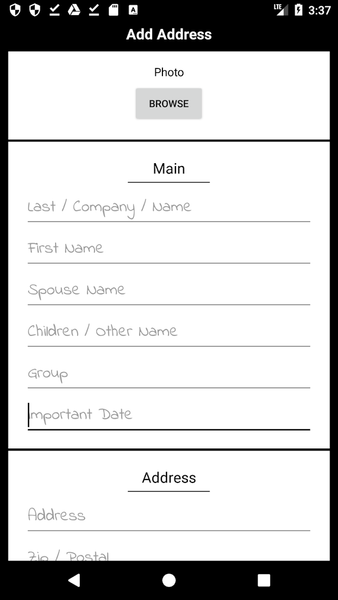 Address Book – Contact Manager - عکس برنامه موبایلی اندروید