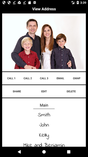 Smart Map Address Book & VCF - Image screenshot of android app