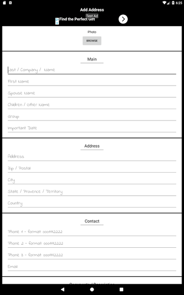 Smart Map Address Book & VCF - Image screenshot of android app
