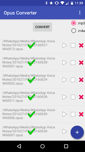 Opus mp3 converter - Image screenshot of android app