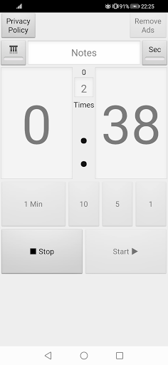 Interval Timer Alarm - Image screenshot of android app