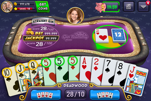 Gin Rummy Plus: Fun Card Game - Gameplay image of android game