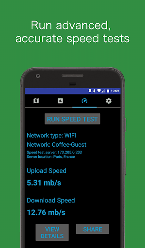 Coverage - Cell and WiFi Test - Image screenshot of android app