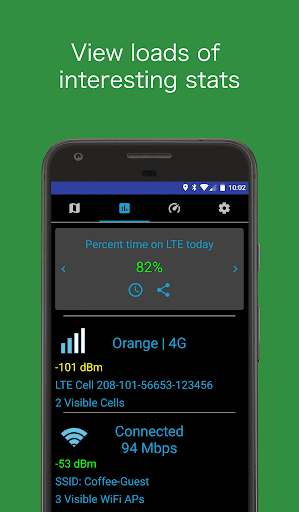 Coverage - Cell and WiFi Test - Image screenshot of android app