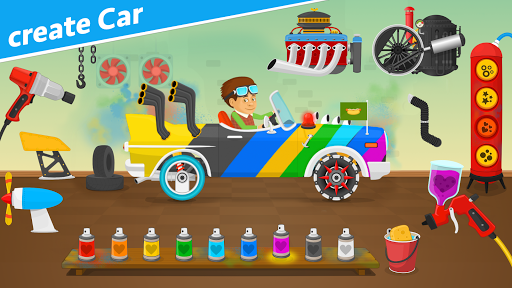 Racing car games for kids 2-5 - Gameplay image of android game