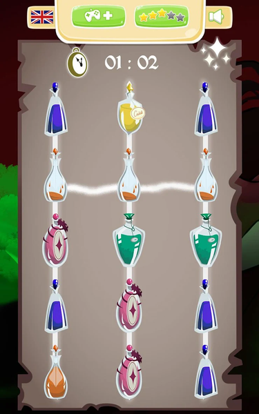 Alchemist puzzle : mix potions - Gameplay image of android game